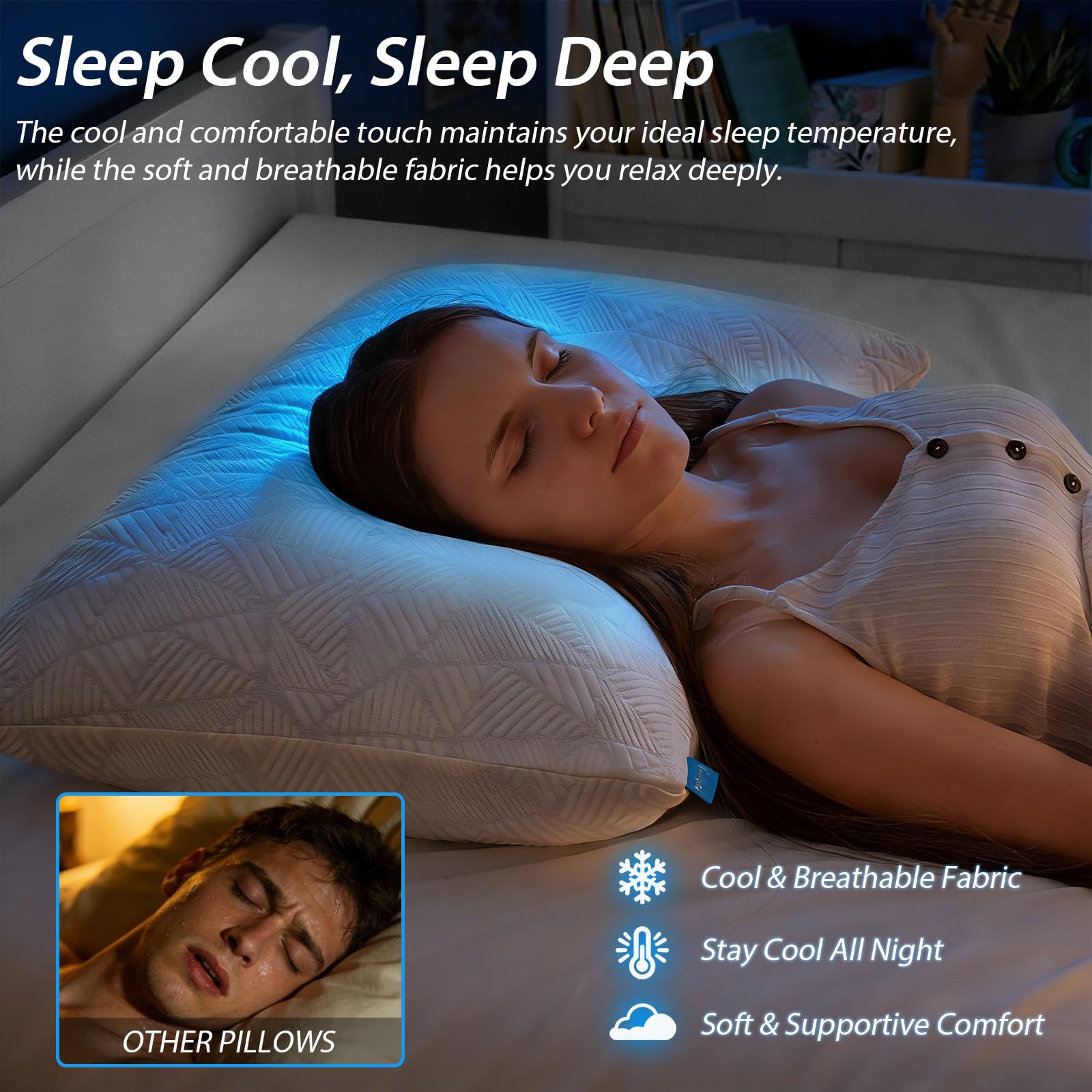 Amazon｜BETU 冷却キングサイズ枕 4枚セット 睡眠用細断メモリー